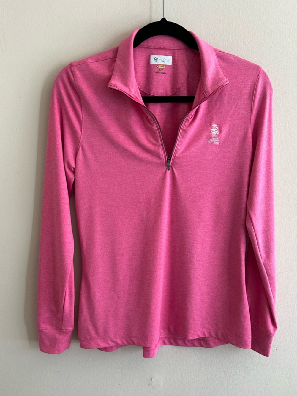 Peter Millar Bright Pink Quarter-Zip Pullover